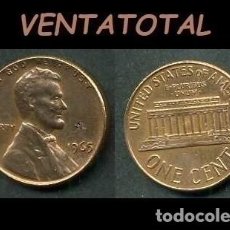 Monedas antiguas de América: ESTADOS UNIDOS 1 CENTIMO DE 1965 ( ABRAHAM LINCOLN - PRESIDENTE DE ESTADOS UNIDOS DE 1861 A 1865 )