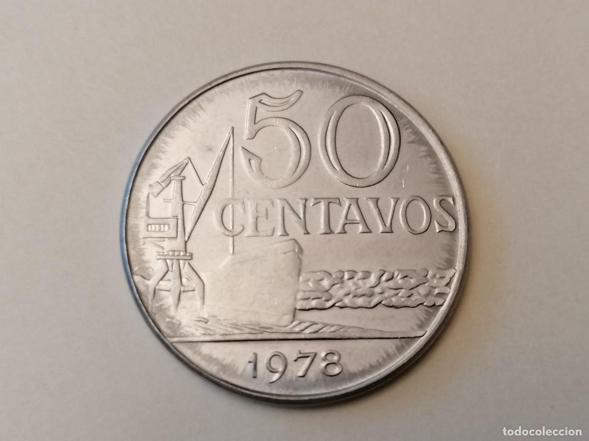 Monedas antiguas de Am&eacute;rica: Moneda, Brasil, 50 centavos,1978, sin circular- - Foto 1