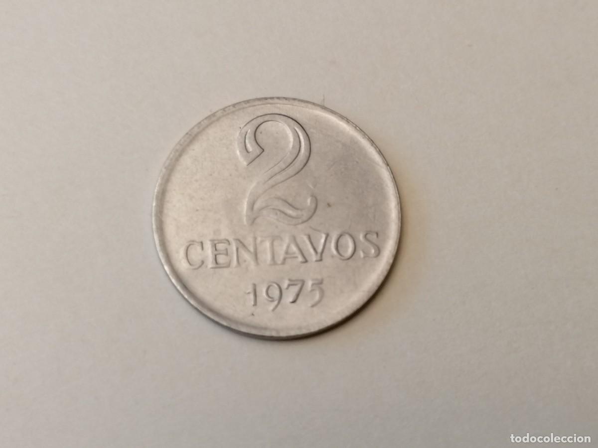 Monedas antiguas de Am&eacute;rica: Moneda, Brasil, 2 centavos,1975, sin circular- - Foto 1