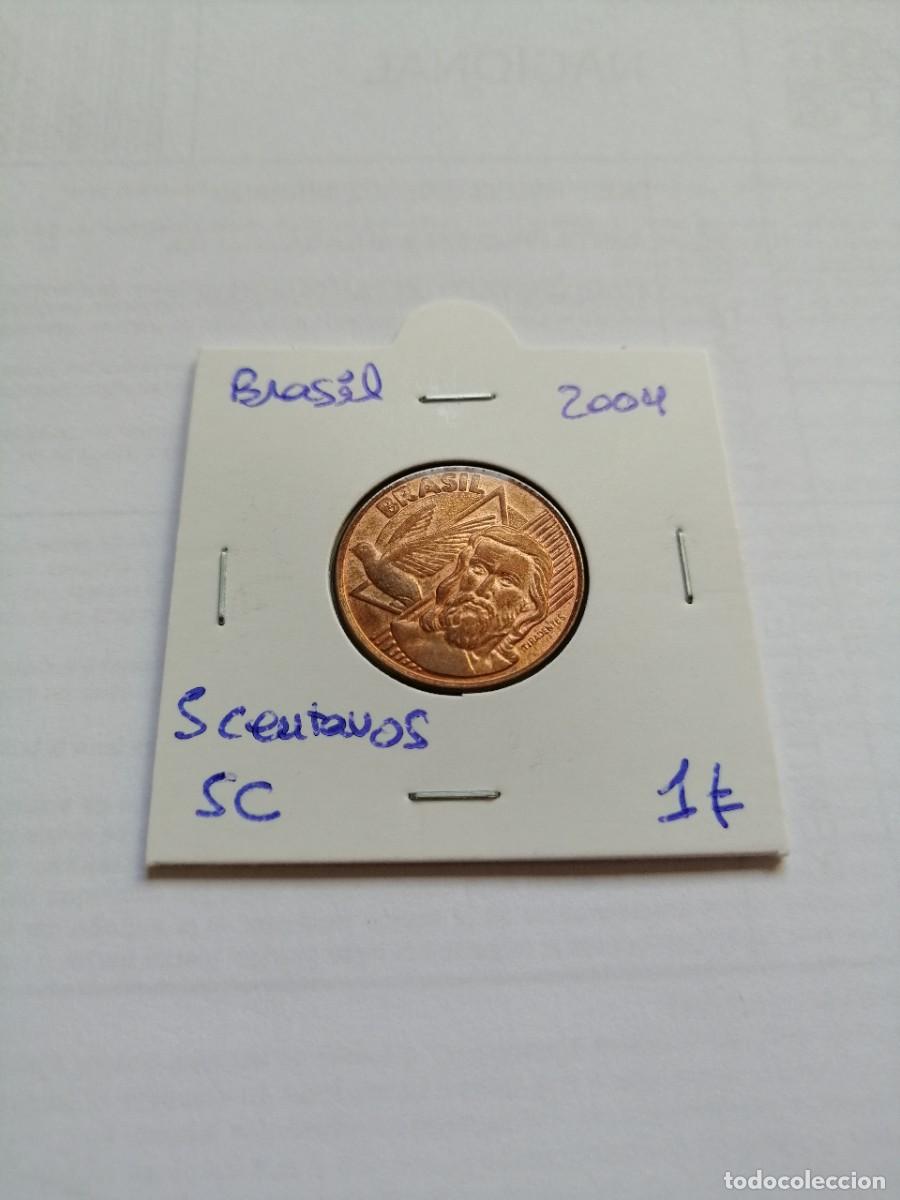 Monedas antiguas de Am&eacute;rica: Brasil 5 Centavos 2004 SC - Foto 1