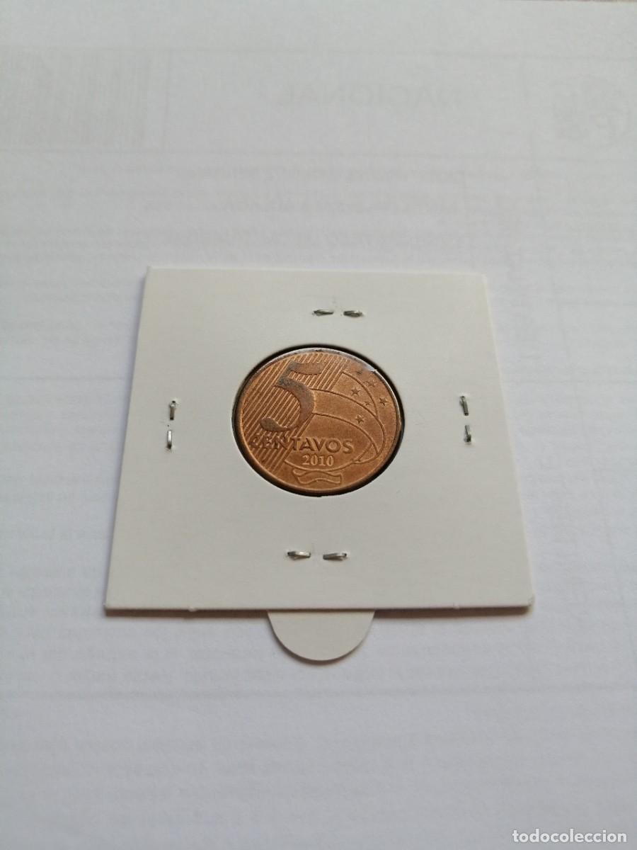 Monedas antiguas de Am&eacute;rica: Brasil 5 Centavos 2010 SC- - Foto 2
