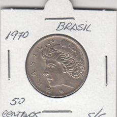 Monedas antiguas de América: ESCASA Y BONITA MONEDA - BRASIL 50 CENTAVOS. AÑO 1970 - S/C