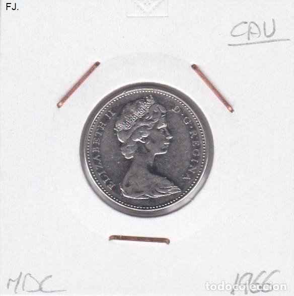 Monedas antiguas de Am&eacute;rica: Moneda 5 Cents 1966 Canad&aacute;. Mbc. - Foto 1