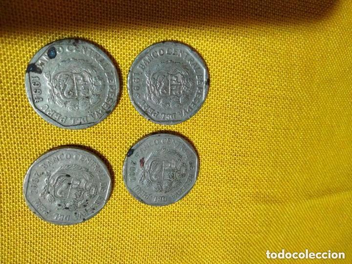 Monedas antiguas de Am&eacute;rica: 4 moneda Per&uacute; 1 nuevo sol - Foto 2