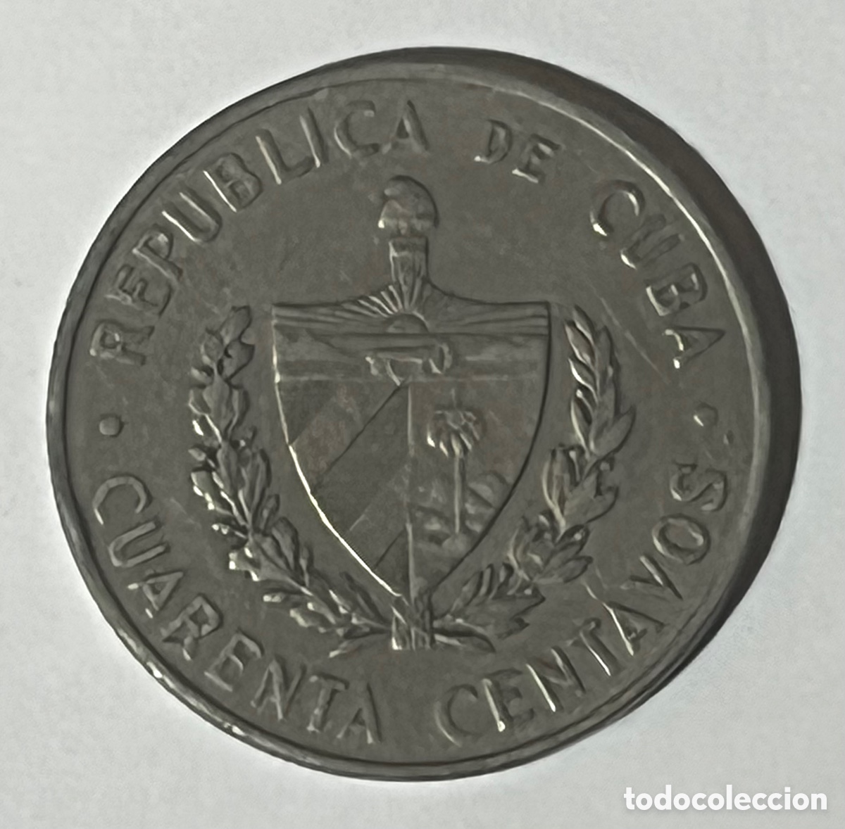 Monedas antiguas de Am&eacute;rica: MONEDA 40 CENTAVOS - 1962 - CUBA - Foto 2