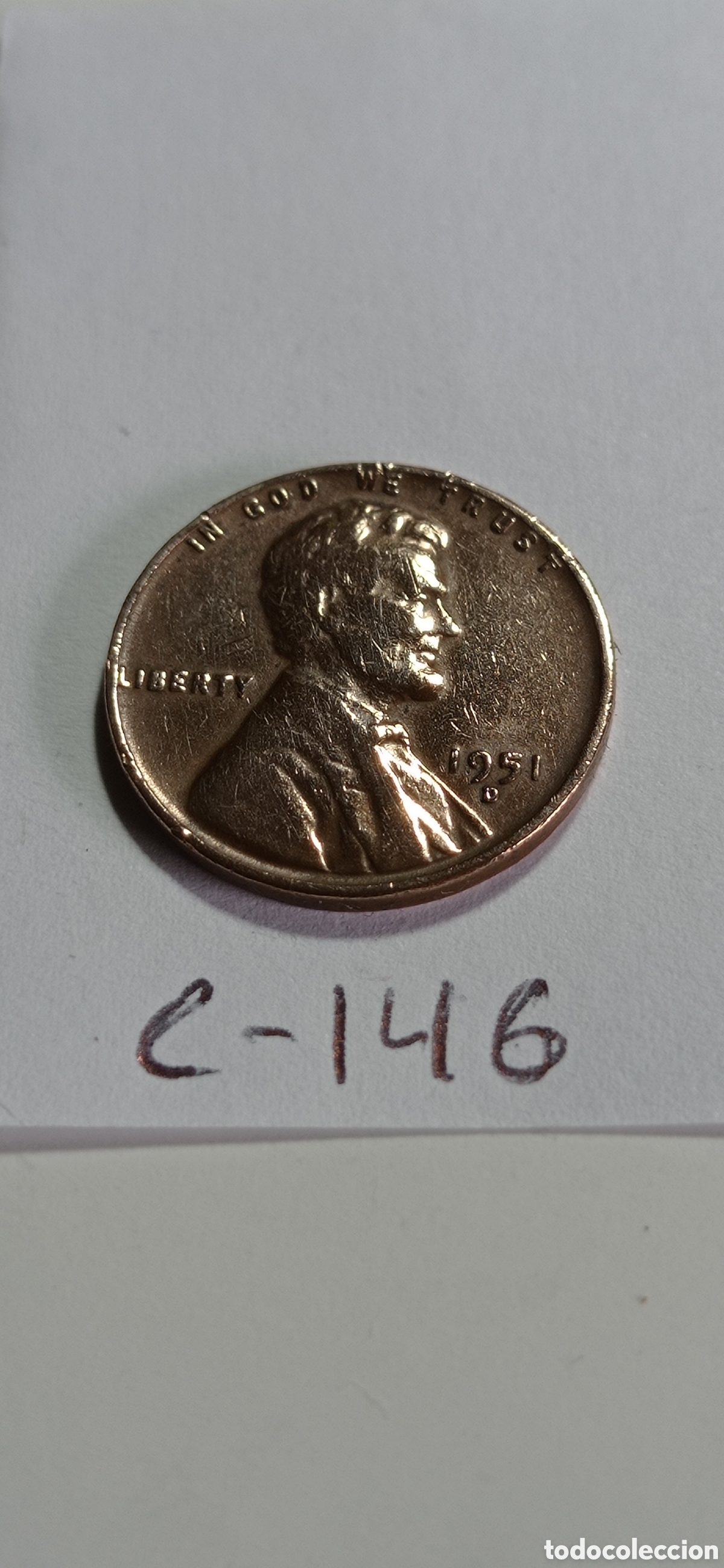 Monedas antiguas de Am&eacute;rica: MONEDA DE 1 CENTAVO / DE EEUU - 1951 - Foto 1