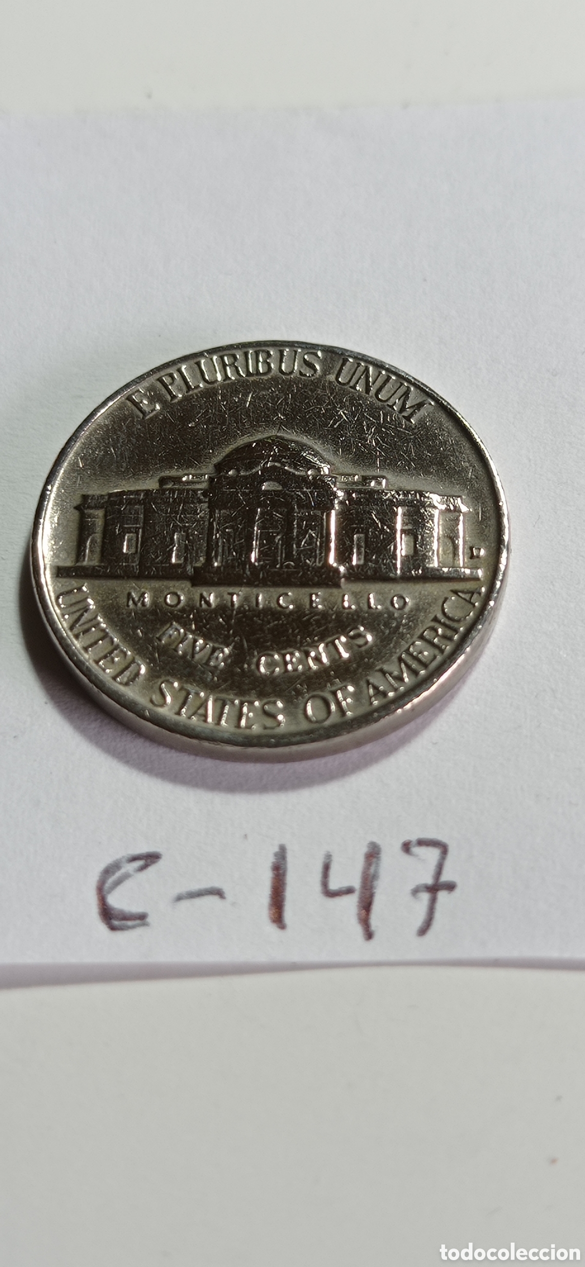 Monedas antiguas de Am&eacute;rica: MONEDA DE 5 CENTAVOS / DE EEUU - 1958 - Foto 2