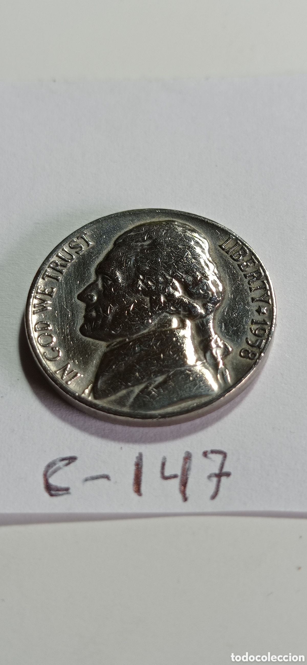 Monedas antiguas de Am&eacute;rica: MONEDA DE 5 CENTAVOS / DE EEUU - 1958 - Foto 1