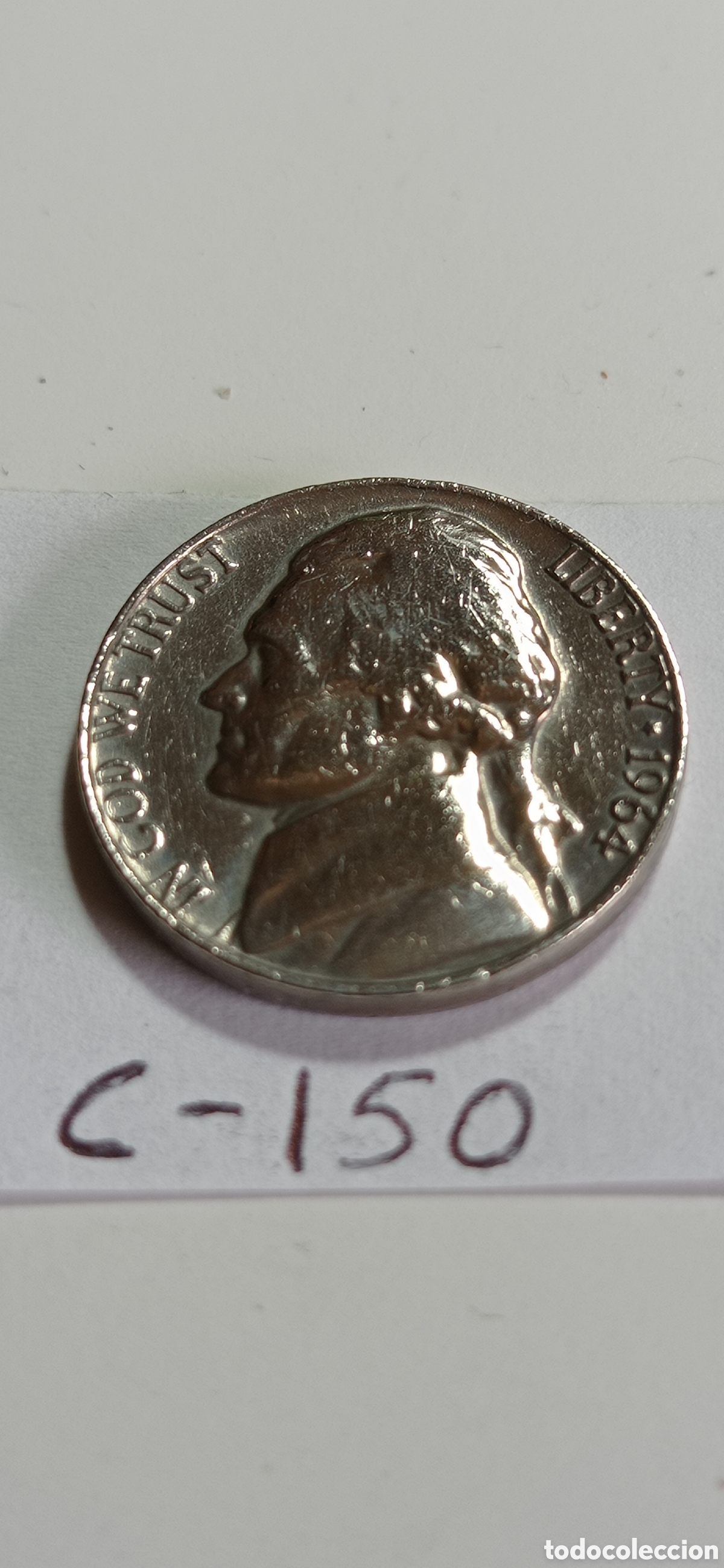 Monedas antiguas de Am&eacute;rica: MONEDA DE 5 CENTAVOS / DE EEUU - 1964 - Foto 1
