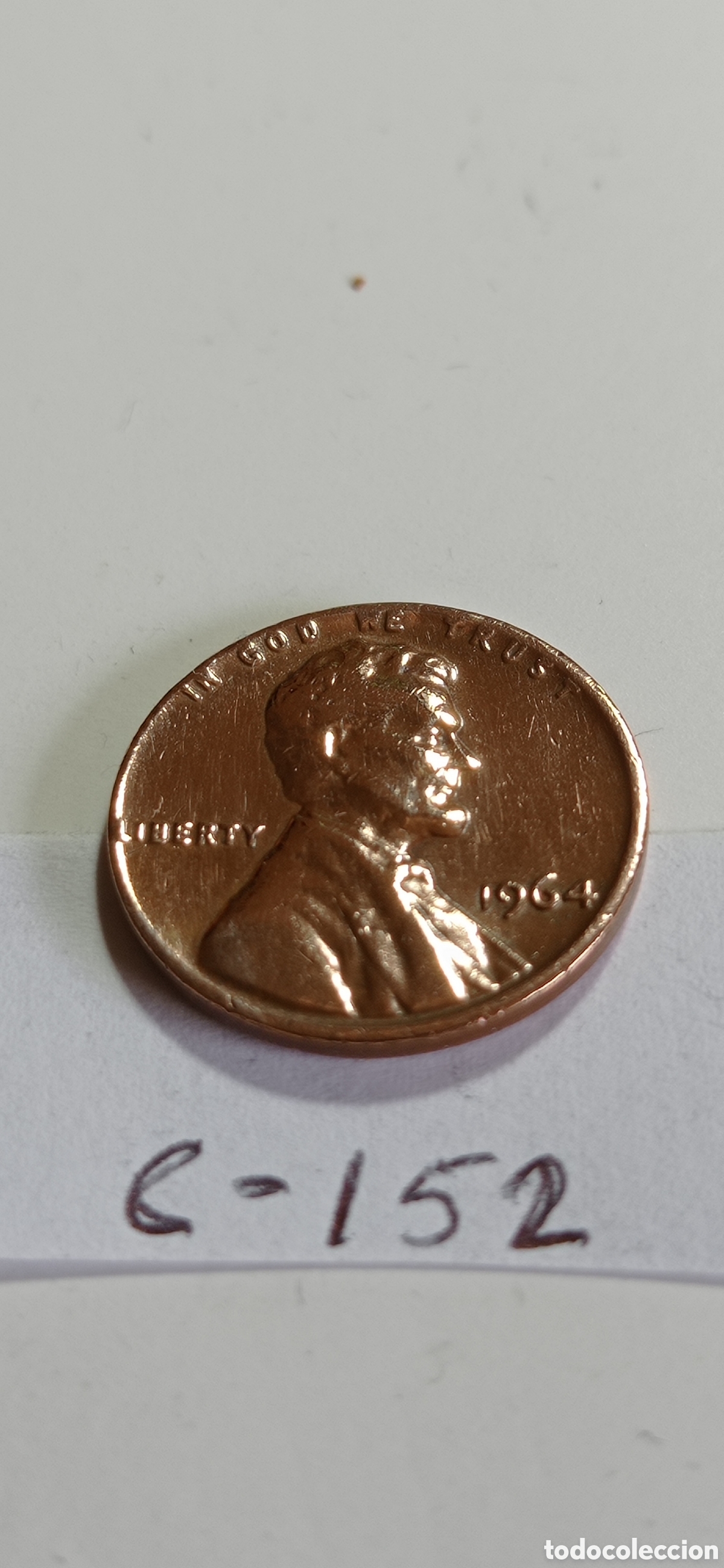 Monedas antiguas de Am&eacute;rica: MONEDA DE 1 CENTAVO / DE EEUU - 1964 - Foto 1