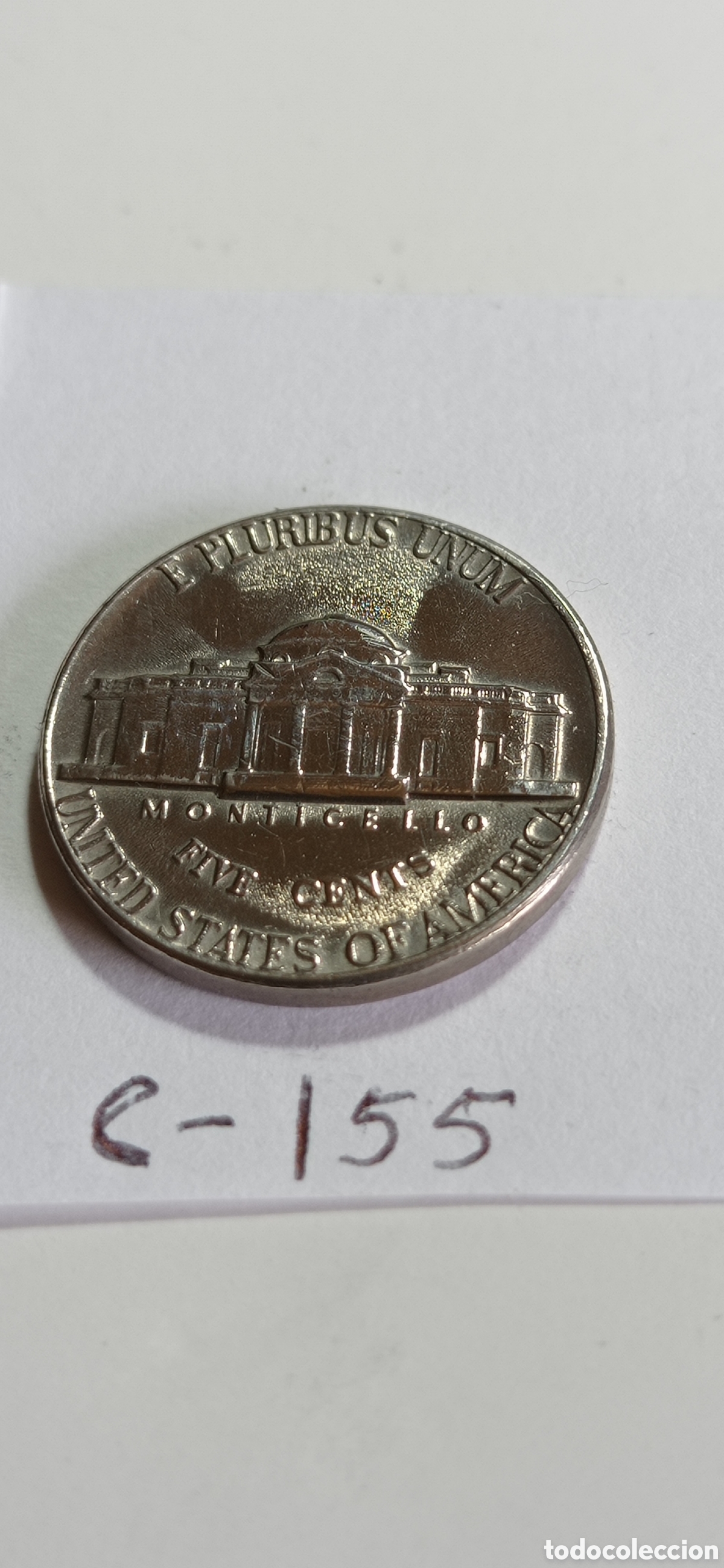 Monedas antiguas de Am&eacute;rica: MONEDA DE 5 CENTAVOS / DE EEUU - 1971 - Foto 2