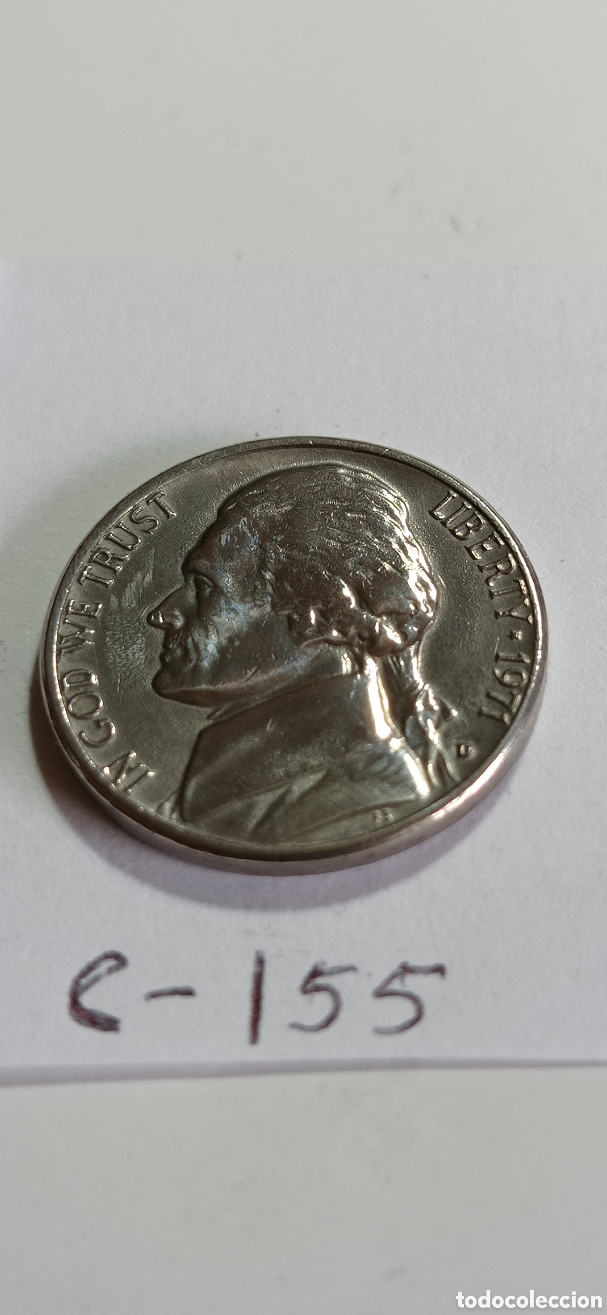 Monedas antiguas de Am&eacute;rica: MONEDA DE 5 CENTAVOS / DE EEUU - 1971 - Foto 1