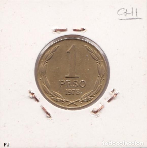 Monedas antiguas de Am&eacute;rica: Moneda 1 Peso 1978 Chile. Mbc. - Foto 2
