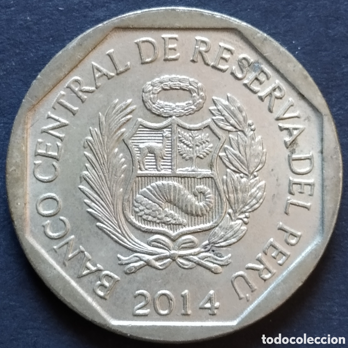 Monedas antiguas de Am&eacute;rica: MONEDA - PER&Uacute; 50 CENTIMOS 2014 - Foto 2