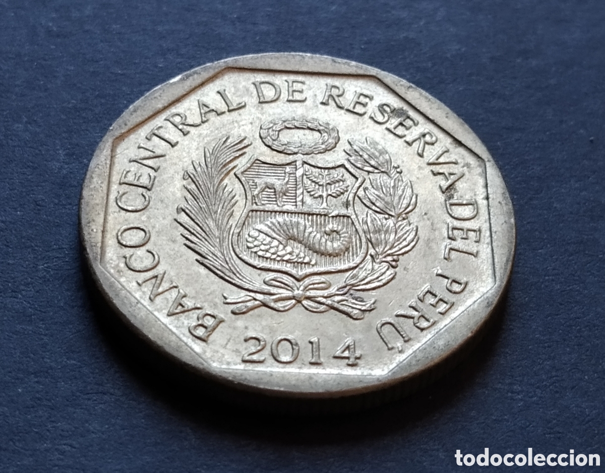 Monedas antiguas de Am&eacute;rica: MONEDA - PER&Uacute; 50 CENTIMOS 2014 - Foto 4
