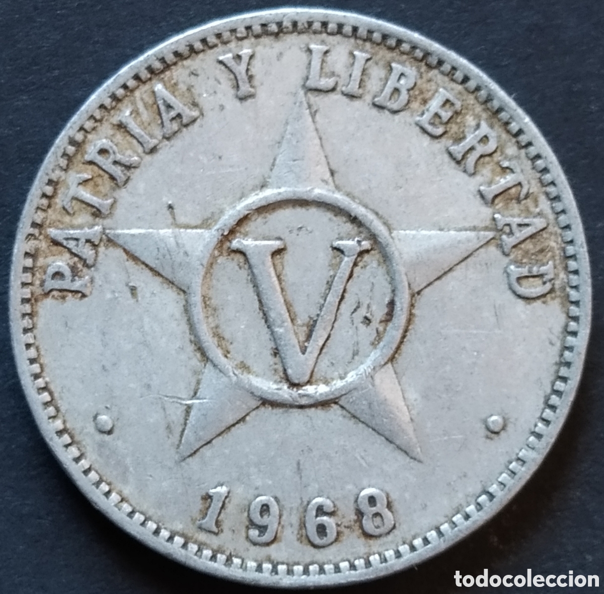 Monedas antiguas de Am&eacute;rica: MONEDA - CUBA 5 CENTAVOS 1968 - Foto 1
