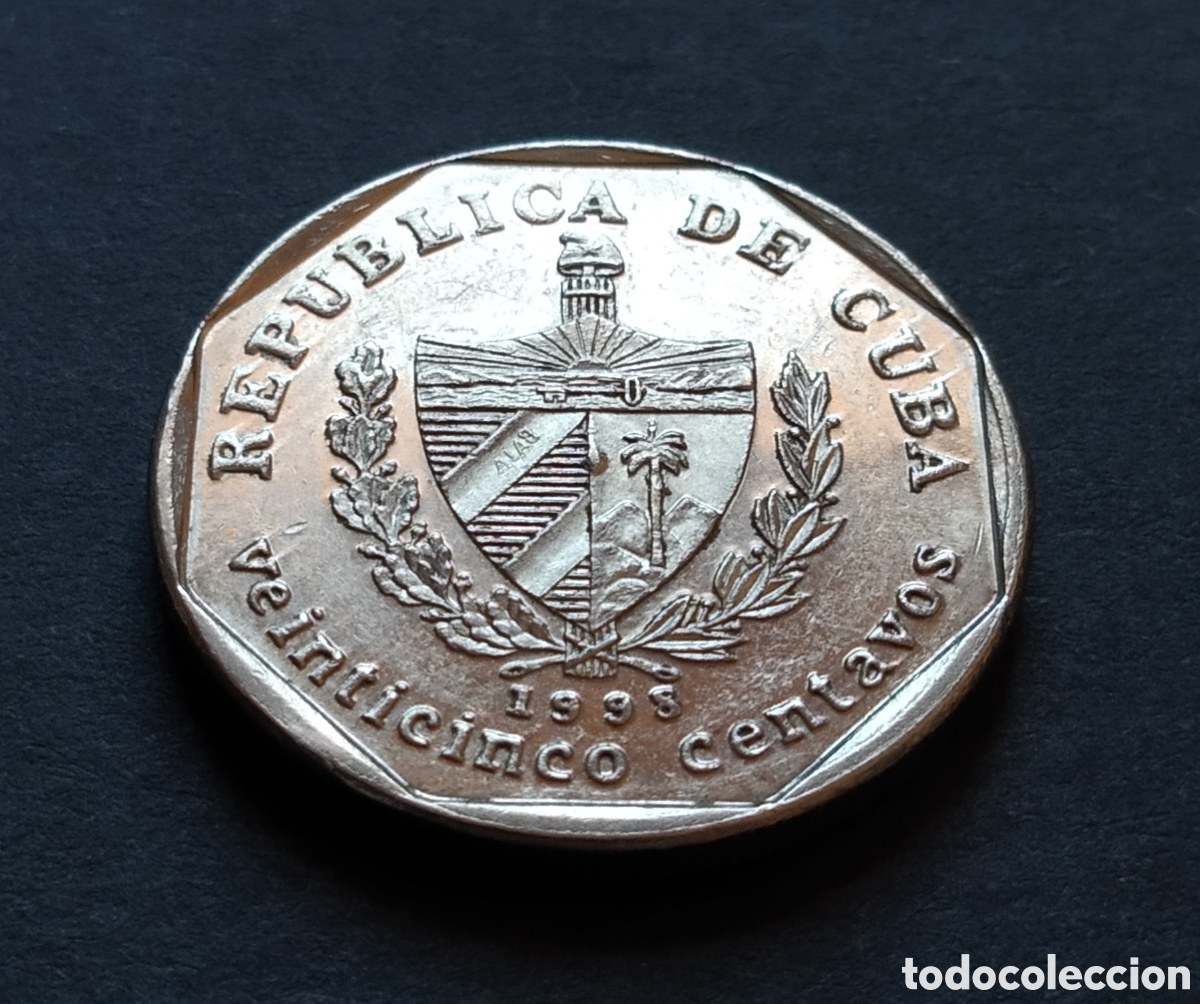 Monedas antiguas de Am&eacute;rica: MONEDA - CUBA 25 CENTAVOS 1998 - Foto 4