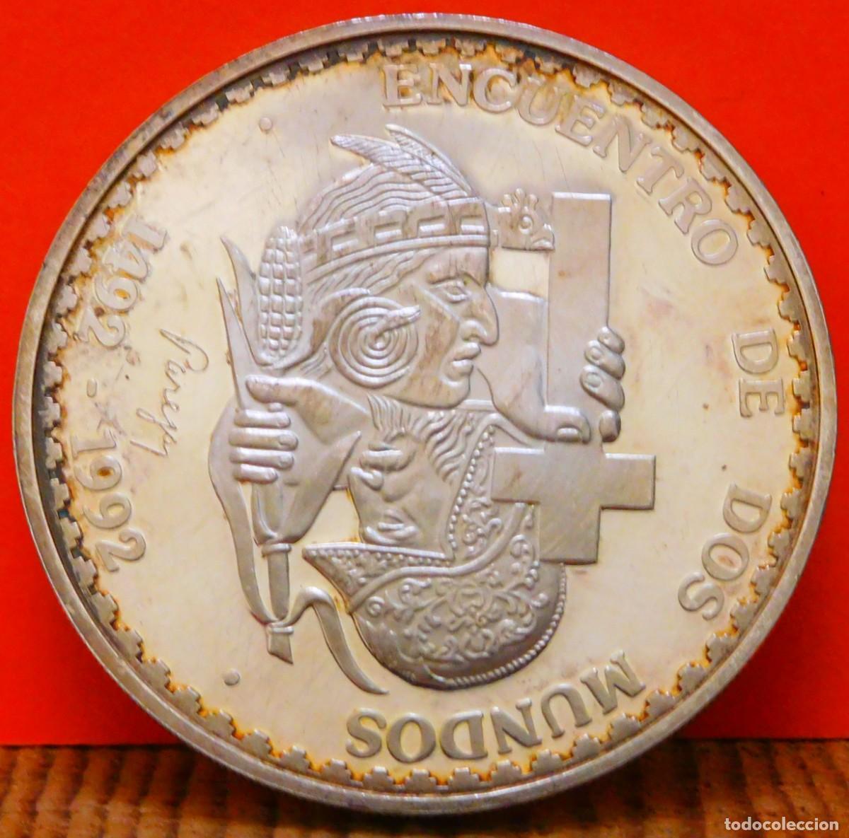 Monedas antiguas de Am&eacute;rica: PER&Uacute;, UN SOL, 1991. PLATA PROOF. (35) - Foto 1