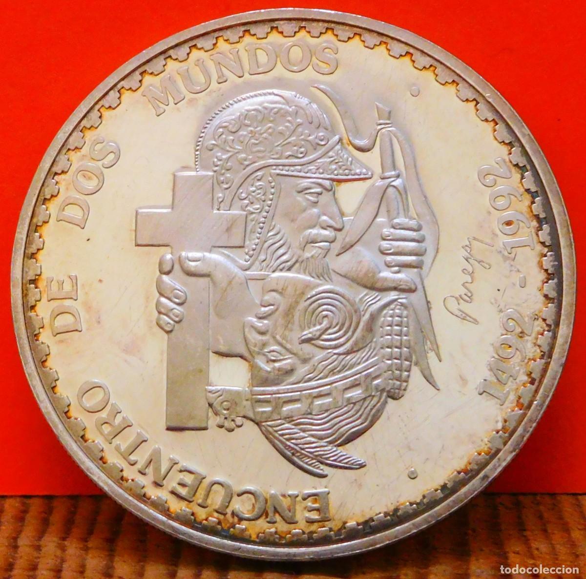 Monedas antiguas de Am&eacute;rica: PER&Uacute;, UN SOL, 1991. PLATA PROOF. (35) - Foto 2