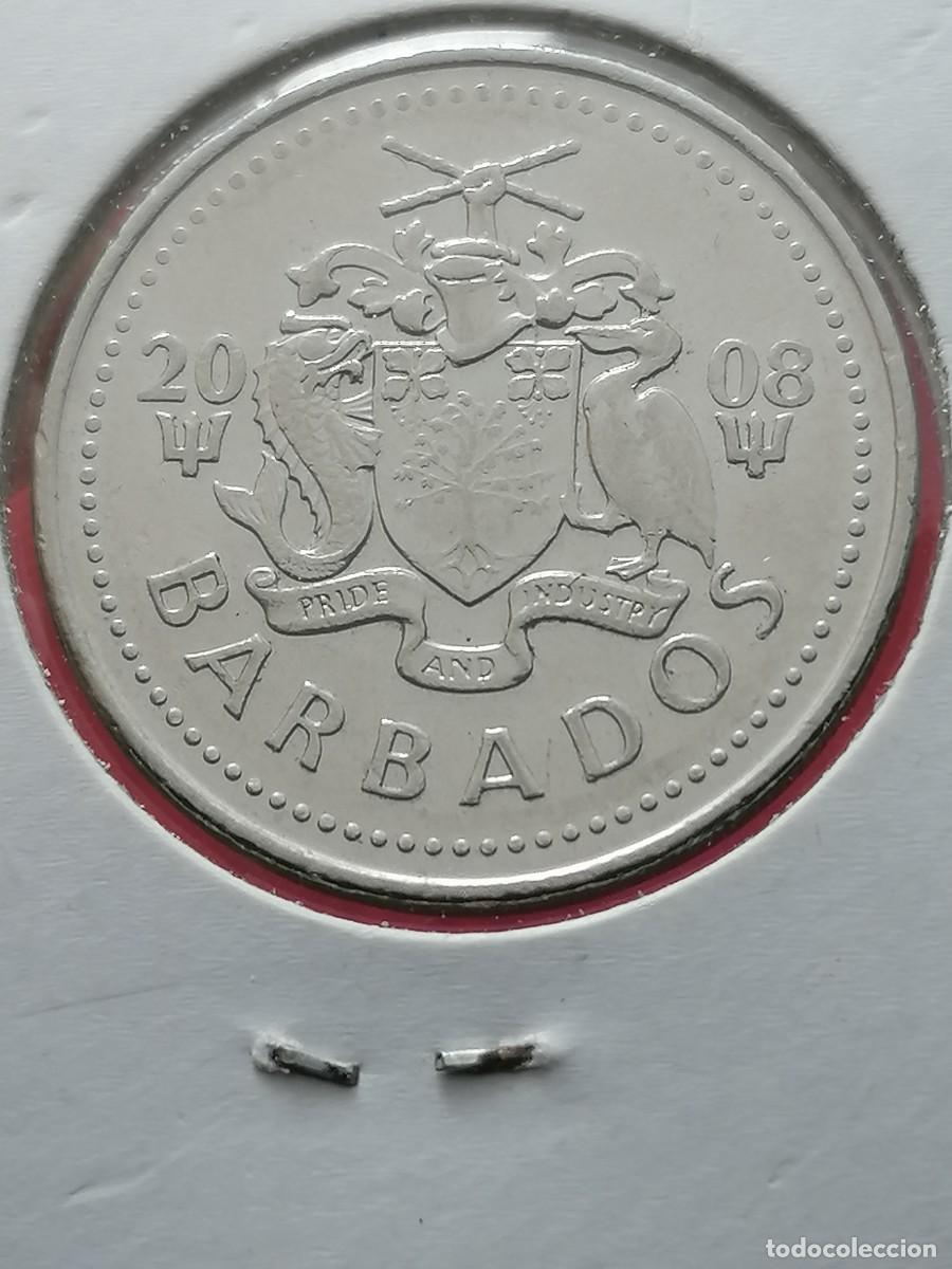 Monedas antiguas de Am&eacute;rica: 25 CENTAVOS 2008 BARBADOS - Foto 2