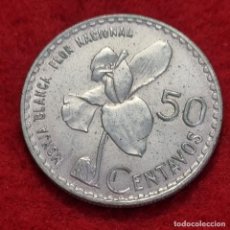 Monedas antiguas de América: MONEDA GUATEMALA PLATA 50 CENTAVOS 1962 EBC ORIGINAL C27