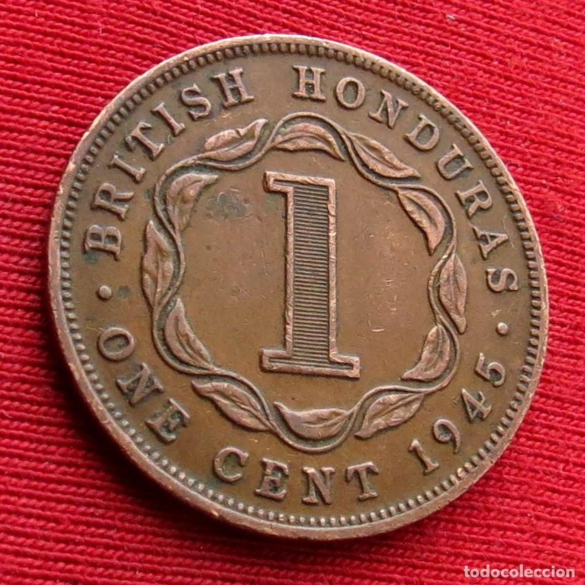 Monnaies anciennes d'Am&eacute;rique: Honduras Britanica 1 cent 1945 british belice