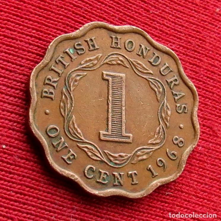 Monnaies anciennes d'Am&eacute;rique: Honduras Britanica 1 cent 1968 british belice