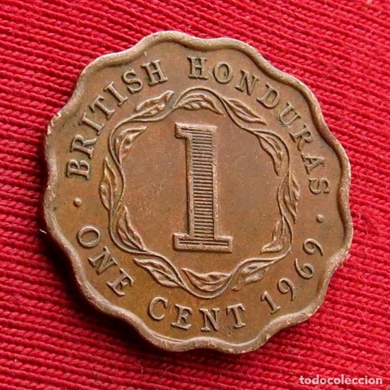 Monnaies anciennes d'Am&eacute;rique: Honduras Britanica 1 cent 1969 british belice