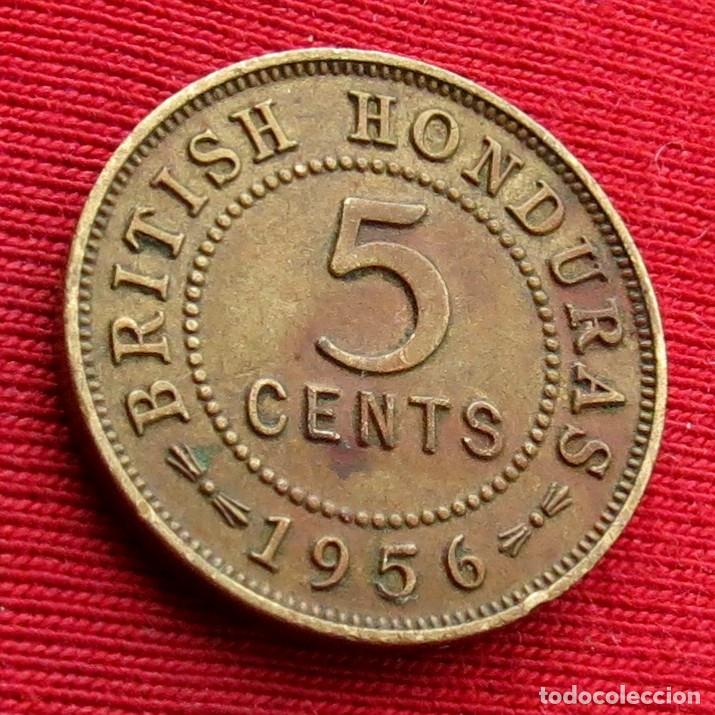 Alte M&uuml;nzen aus Amerika: Honduras Britanica 5 cents 1956 british belice