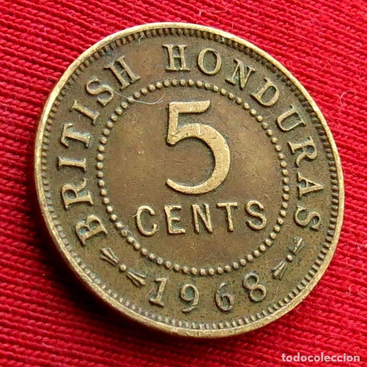Monnaies anciennes d'Am&eacute;rique: Honduras Britanica 5 cents 1968 british belice