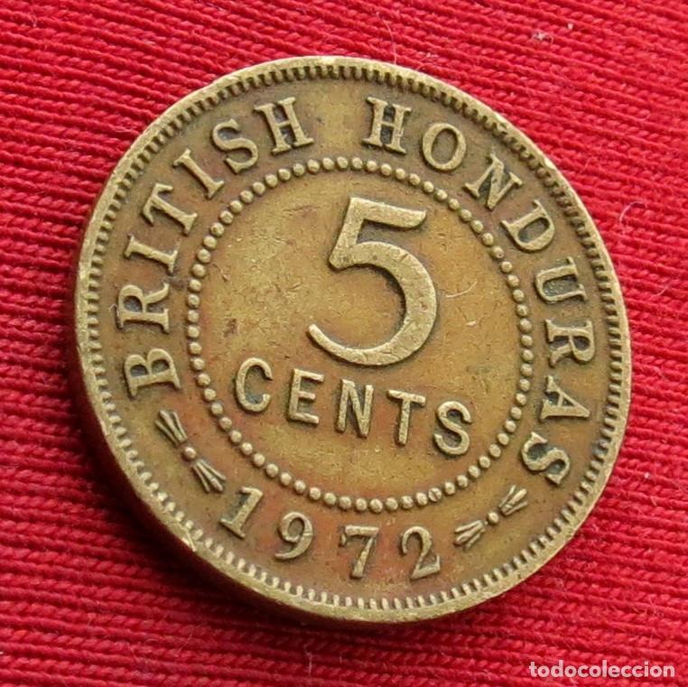 Monnaies anciennes d'Am&eacute;rique: Honduras Britanica 5 cents 1972 british belice