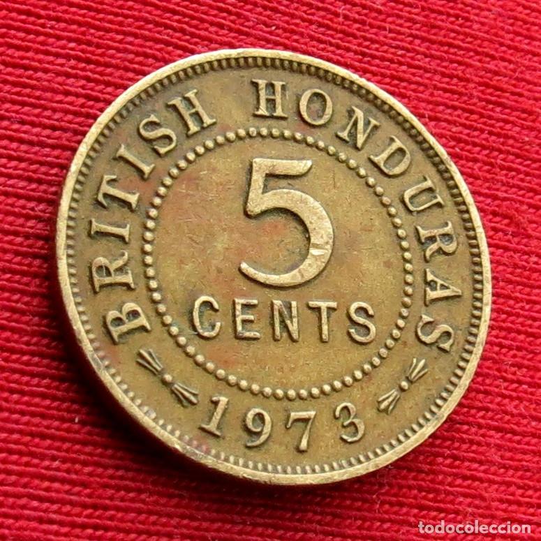 Monnaies anciennes d'Am&eacute;rique: Honduras Britanica 5 cents 1973 british belice