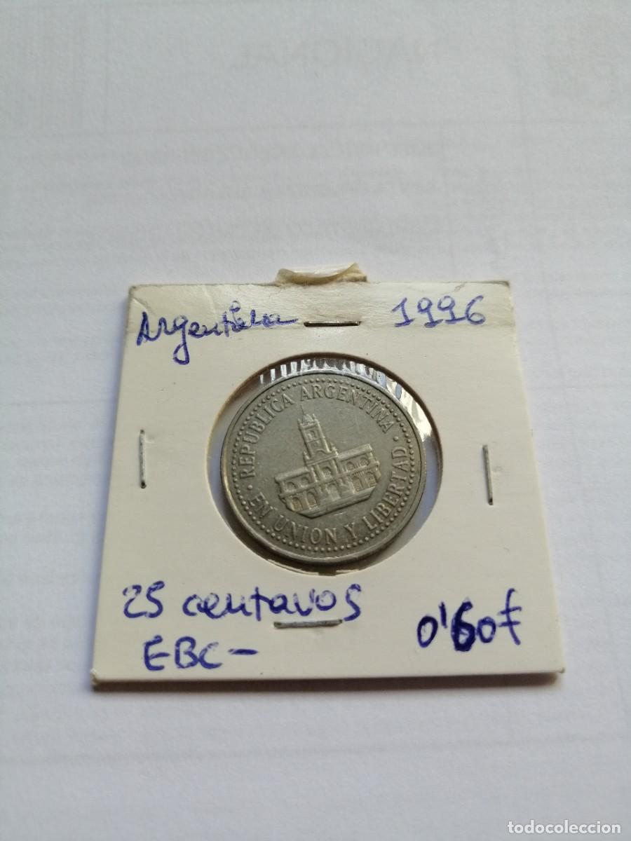 Monedas antiguas de Am&eacute;rica: Argentina 25 Centavos 1996 - Foto 1