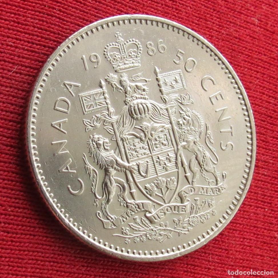 Monedas antiguas de Am&eacute;rica: Canada 50 cents 1986 - Foto 1