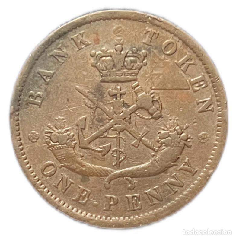 Monedas antiguas de Am&eacute;rica: CANAD&Aacute;. 1 PENIQUE. 1.854 - Foto 2