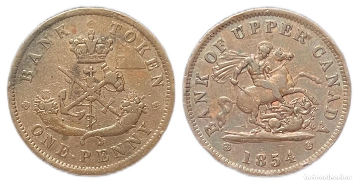 Monedas antiguas de Am&eacute;rica: CANAD&Aacute;. 1 PENIQUE. 1.854 - Foto 3