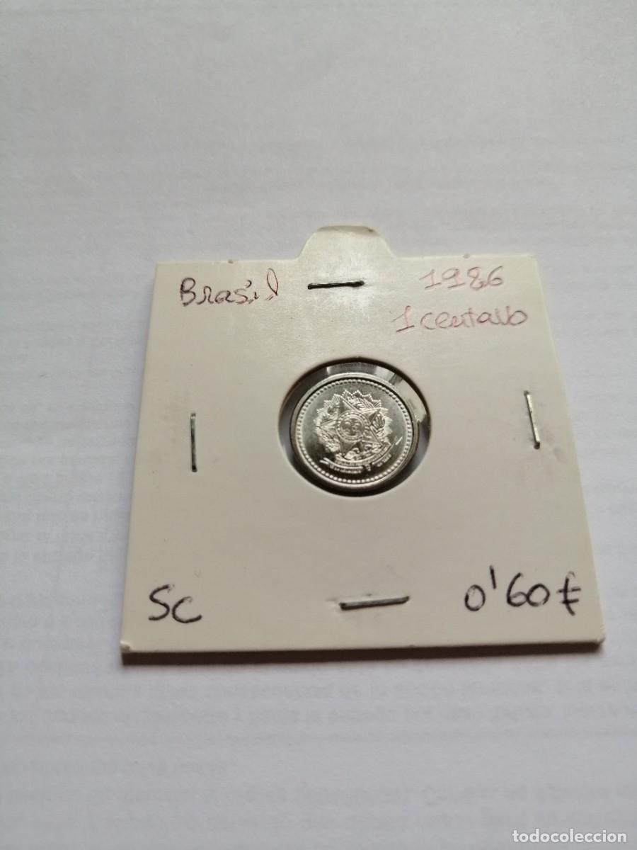 Monedas antiguas de Am&eacute;rica: Brasil 1 Centavo 1986 SC - Foto 1