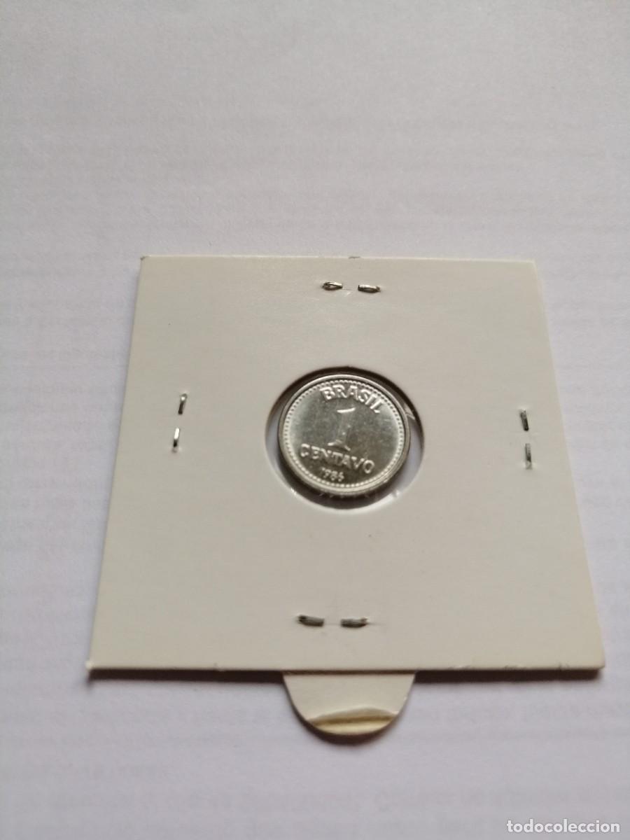 Monedas antiguas de Am&eacute;rica: Brasil 1 Centavo 1986 SC - Foto 2