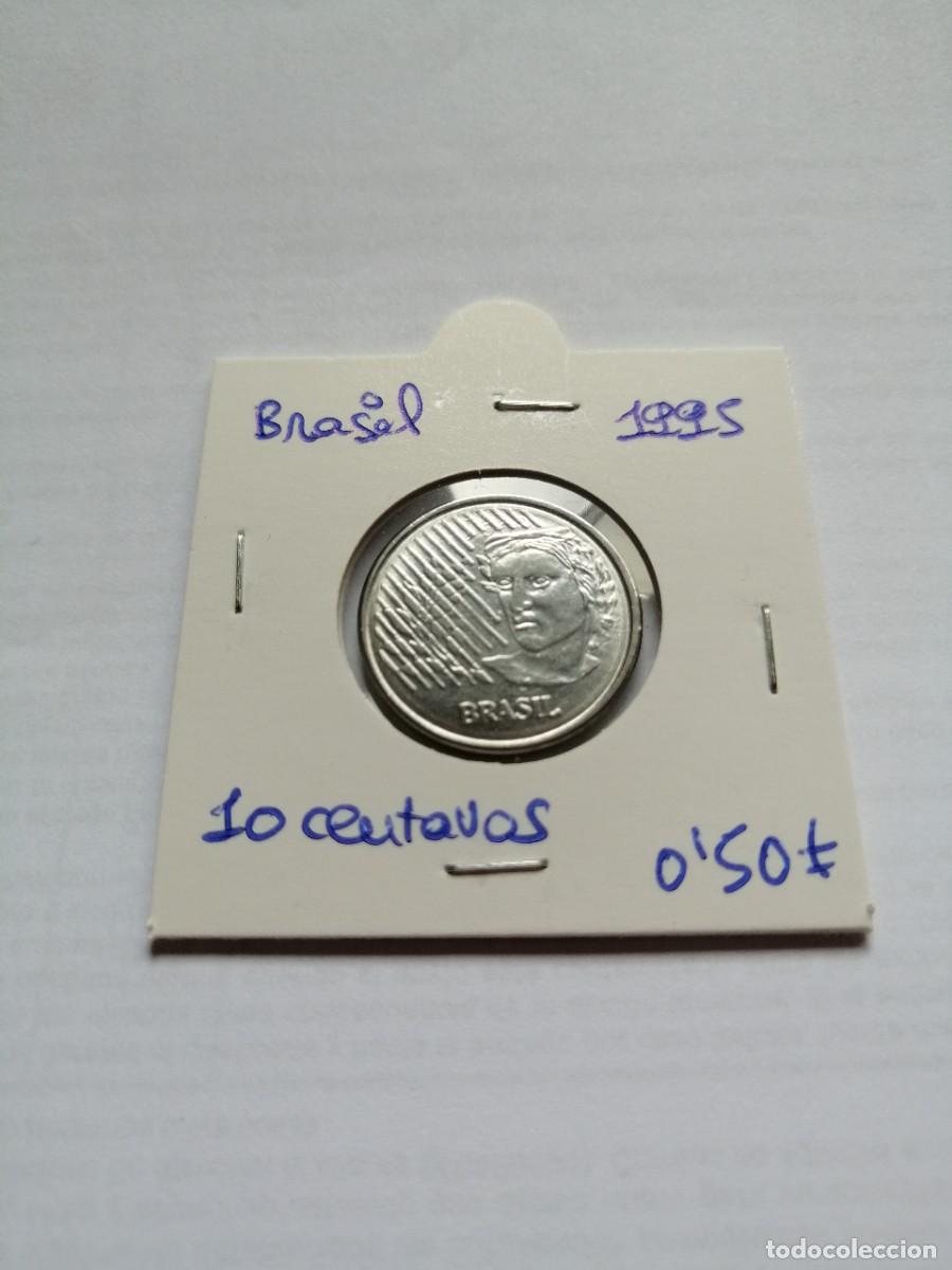 Monedas antiguas de Am&eacute;rica: Brasil 10 Centavos 1995 - Foto 1