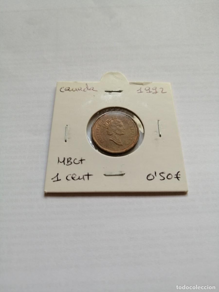 Monedas antiguas de Am&eacute;rica: Canad&aacute; 1 Cent 1992 - Foto 1
