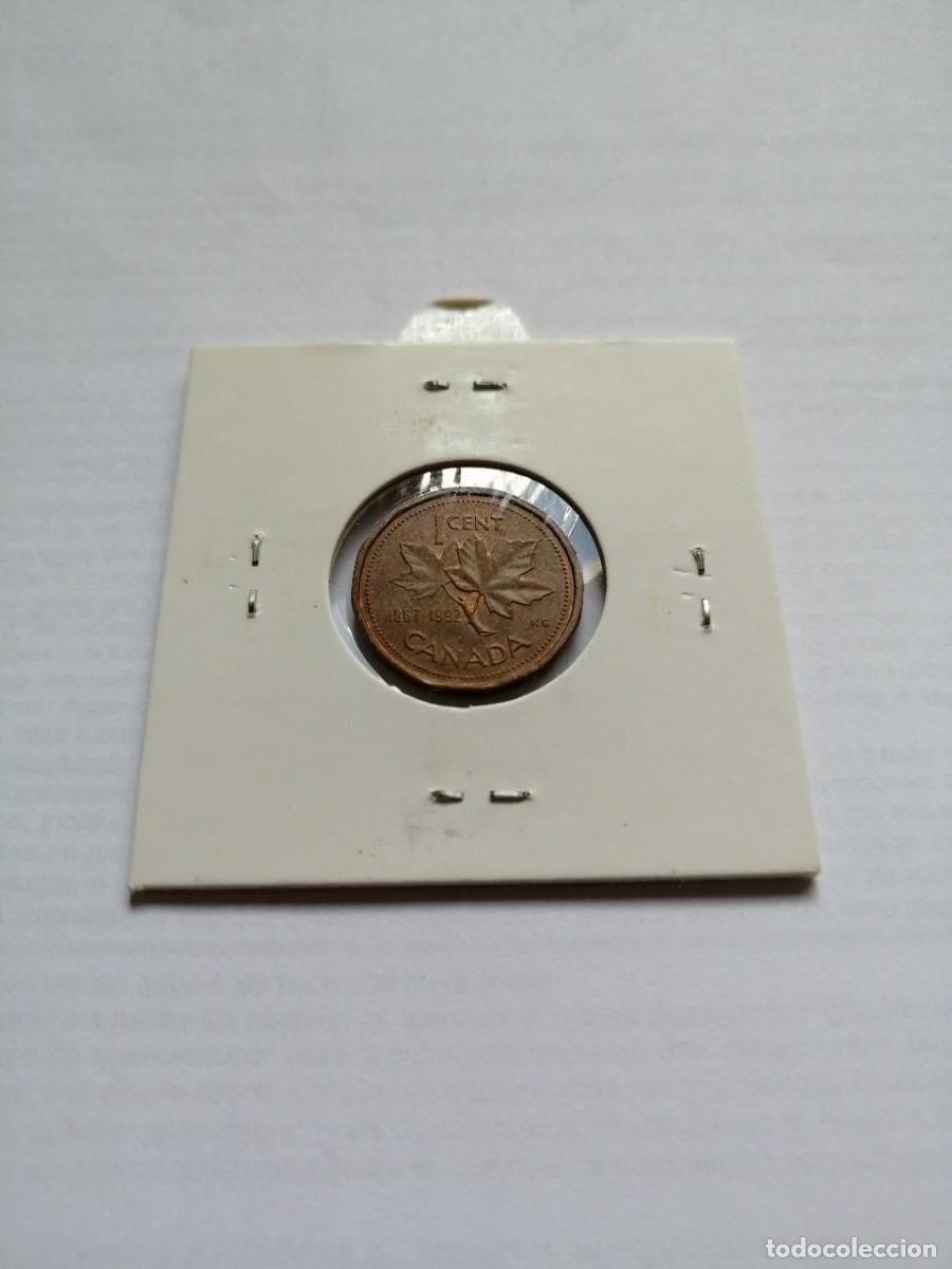 Monedas antiguas de Am&eacute;rica: Canad&aacute; 1 Cent 1992 - Foto 2