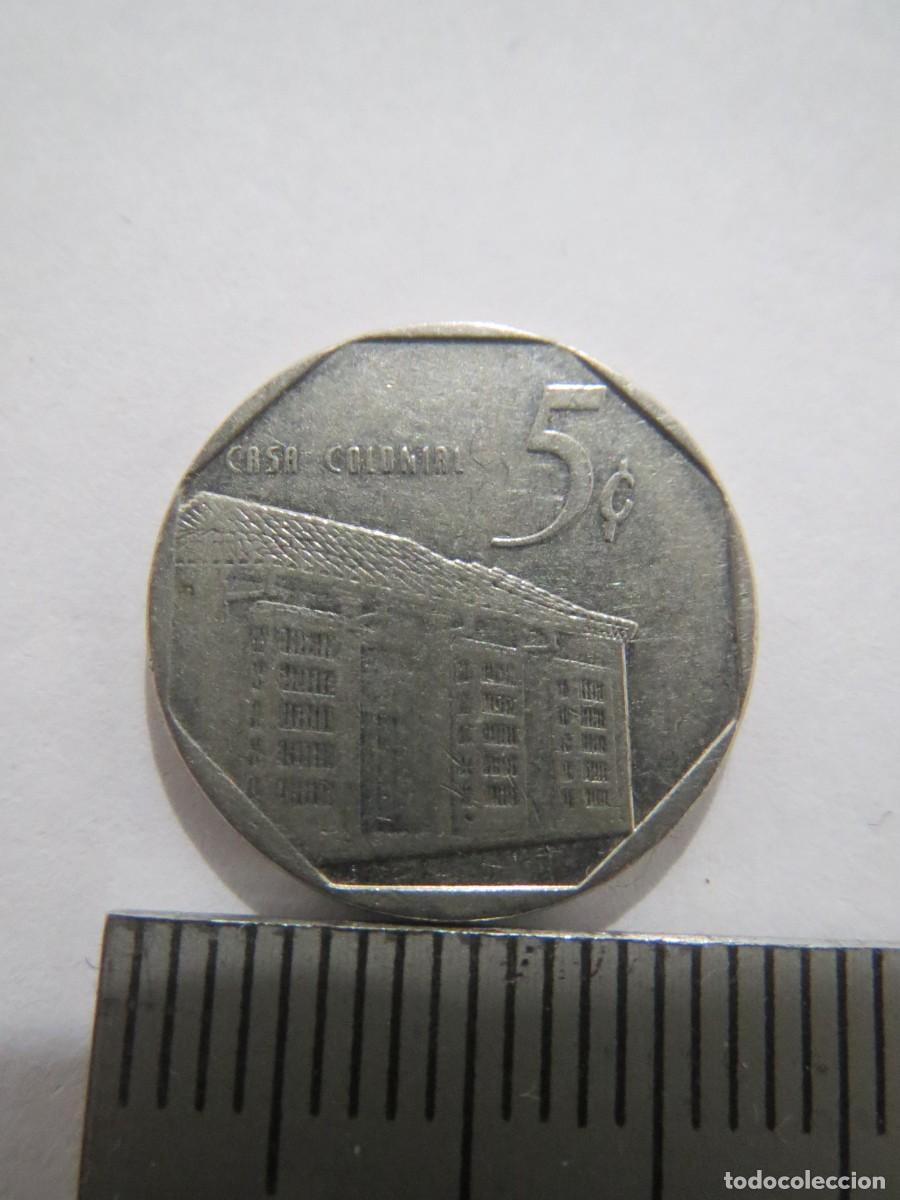 Monedas antiguas de Am&eacute;rica: MONEDA 5 CENTAVOS CUBA 1994 USADA (1) - Foto 2