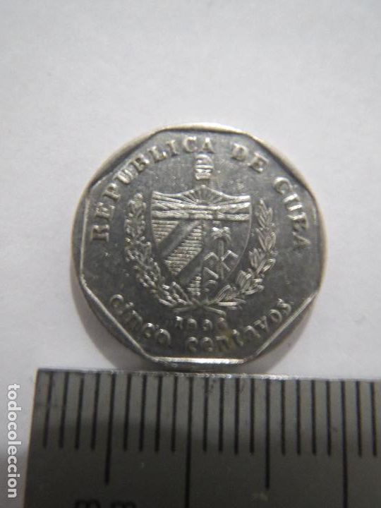 Monedas antiguas de Am&eacute;rica: MONEDA 5 CENTAVOS CUBA 1996 USADA (1) - Foto 1