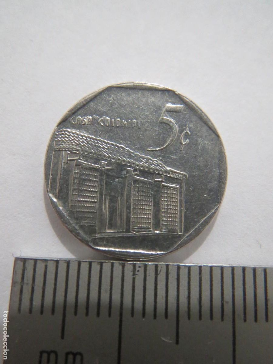 Monedas antiguas de Am&eacute;rica: MONEDA 5 CENTAVOS CUBA 2008 USADA (1) - Foto 2