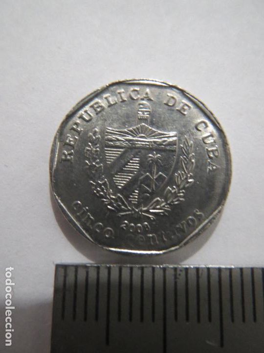 Monedas antiguas de Am&eacute;rica: MONEDA 5 CENTAVOS CUBA 2008 USADA (1) - Foto 1