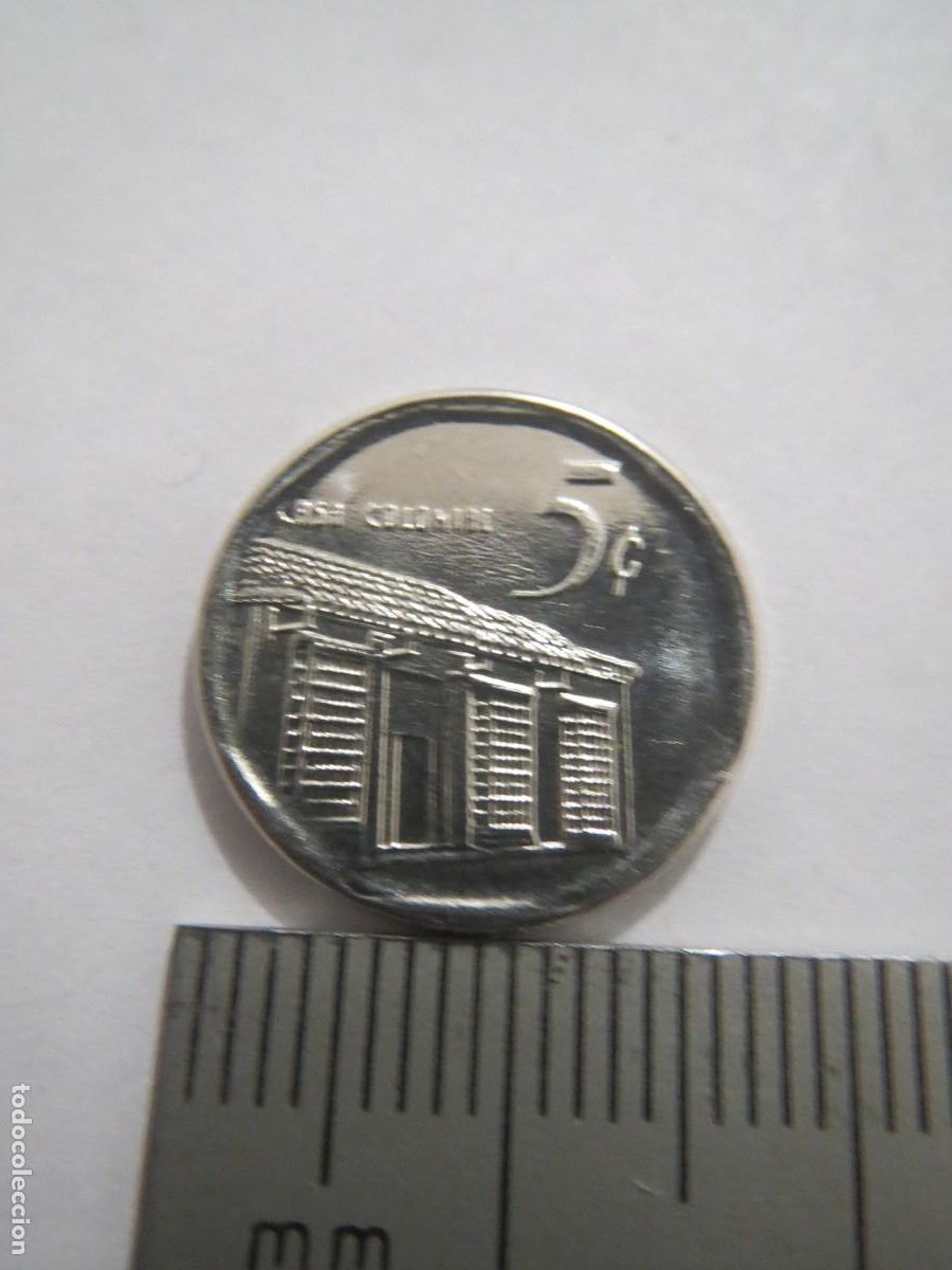 Monedas antiguas de Am&eacute;rica: MONEDA 5 CENTAVOS CUBA 2013 USADA (3) - Foto 2