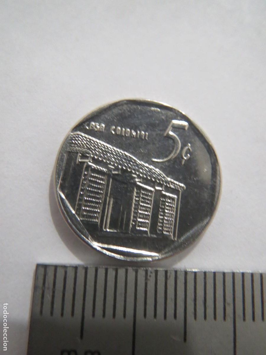 Monedas antiguas de Am&eacute;rica: MONEDA 5 CENTAVOS CUBA 2013 USADA (4) - Foto 2