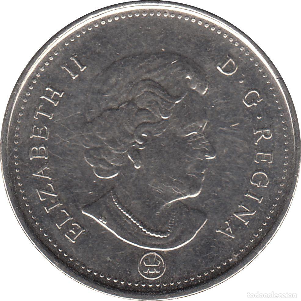 Monedas antiguas de Am&eacute;rica: CANAD&Aacute; 5 Centavos 2011 KM#491 - Foto 2