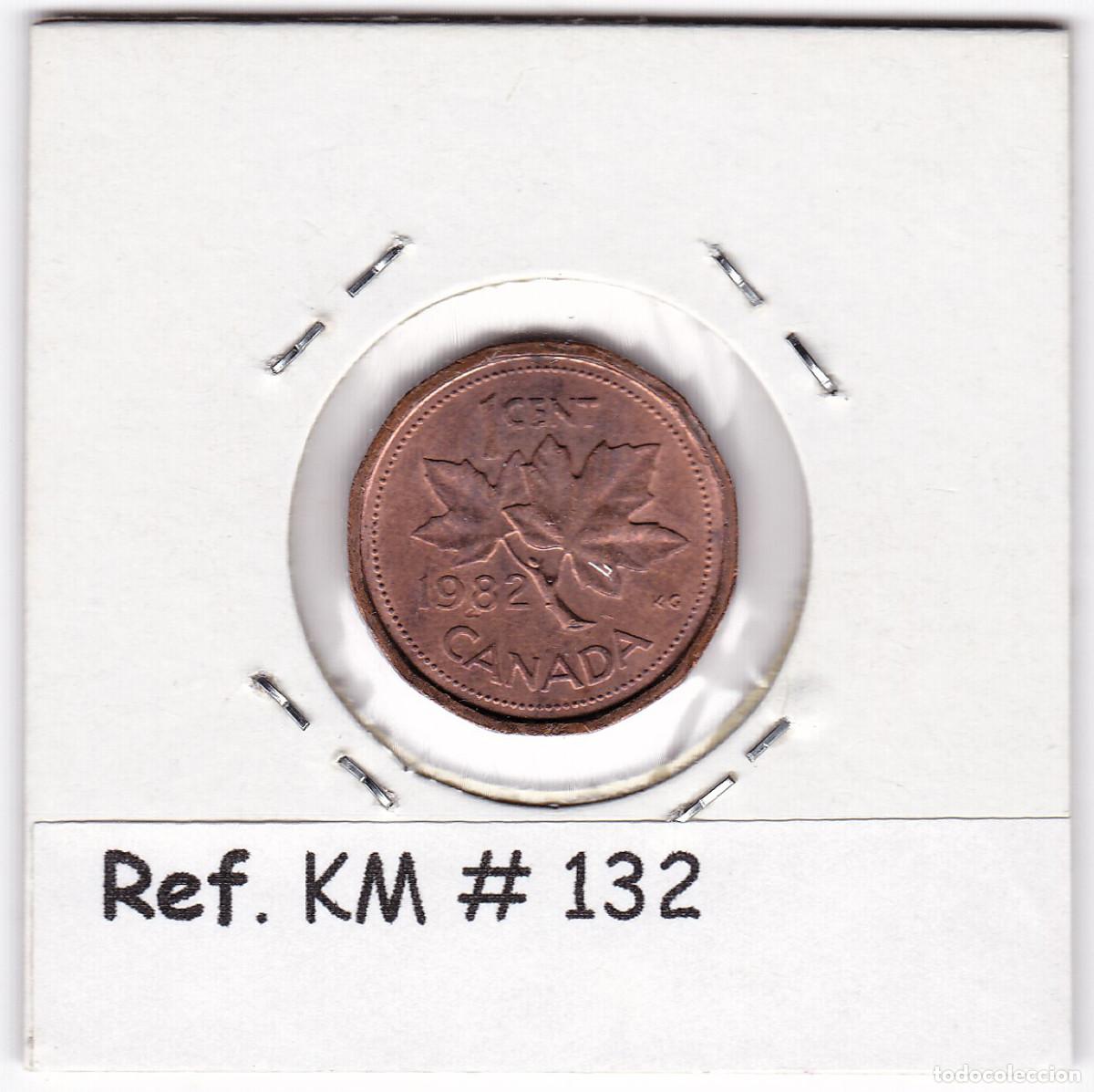 Monedas antiguas de Am&eacute;rica: Moneda. CANAD&Aacute;. 1 centavo, 1982 - KM#132 - Foto 2