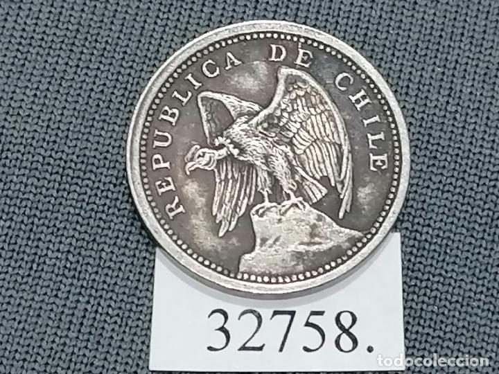 Monedas antiguas de Am&eacute;rica: Chile 10 centavos 1933, c&eacute;ntimos - Foto 1